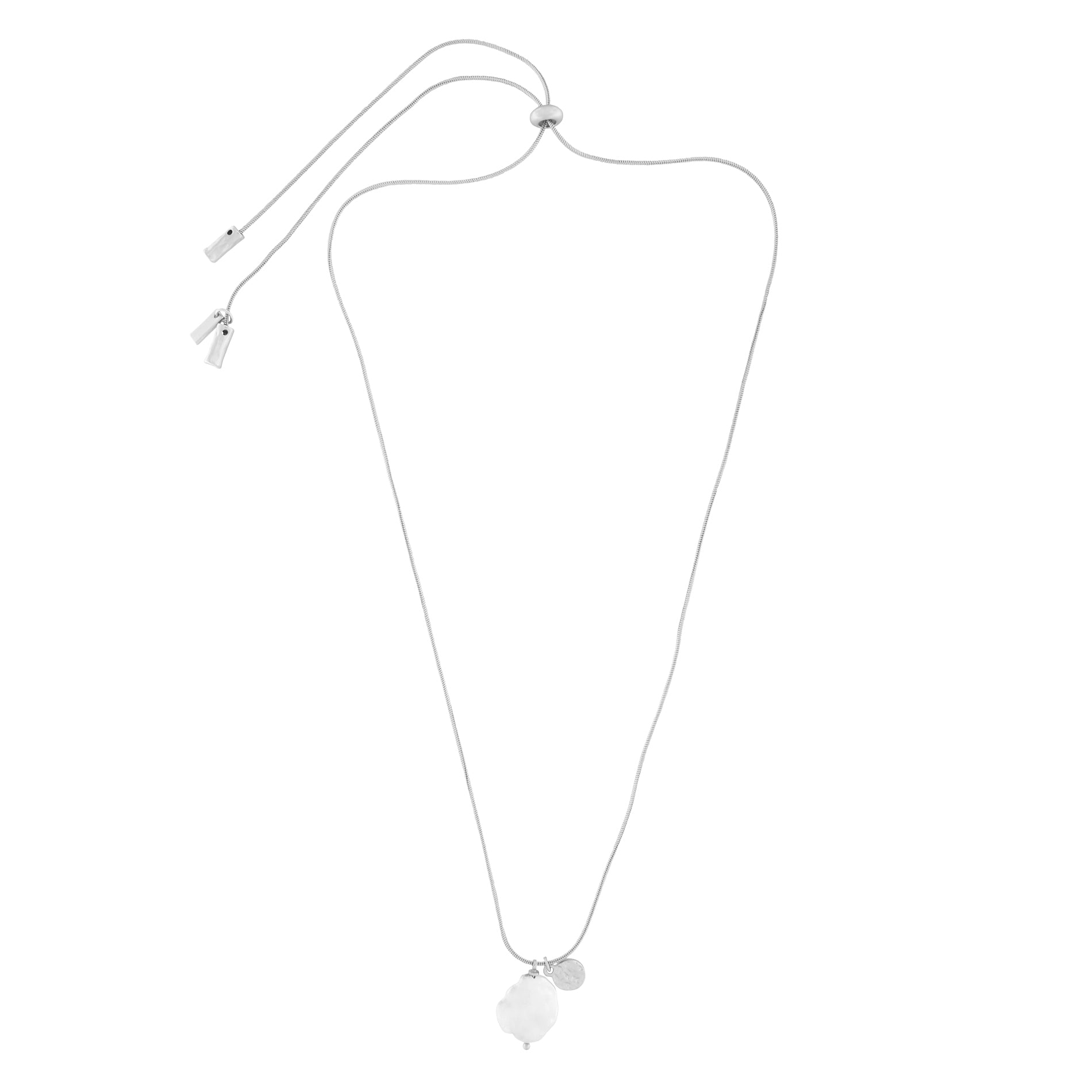 Dansk Copenhagen - DNSK - Audrey Adjustable Pearl Necklace with Silver Plating-