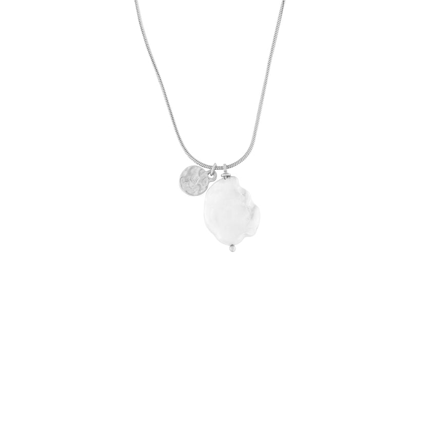Dansk Copenhagen - DNSK - Audrey Adjustable Pearl Necklace with Silver Plating-