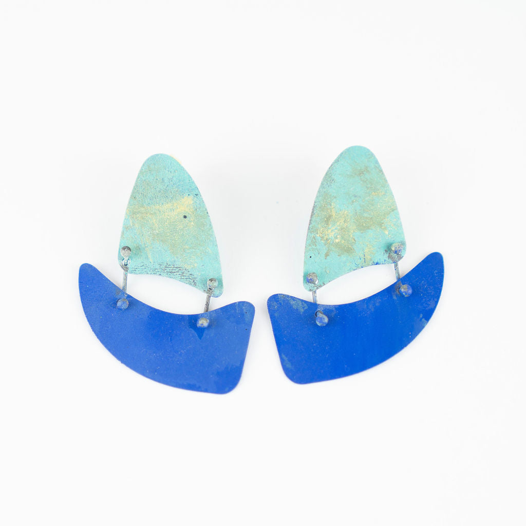 FL Collection Patina Earring - Ocean