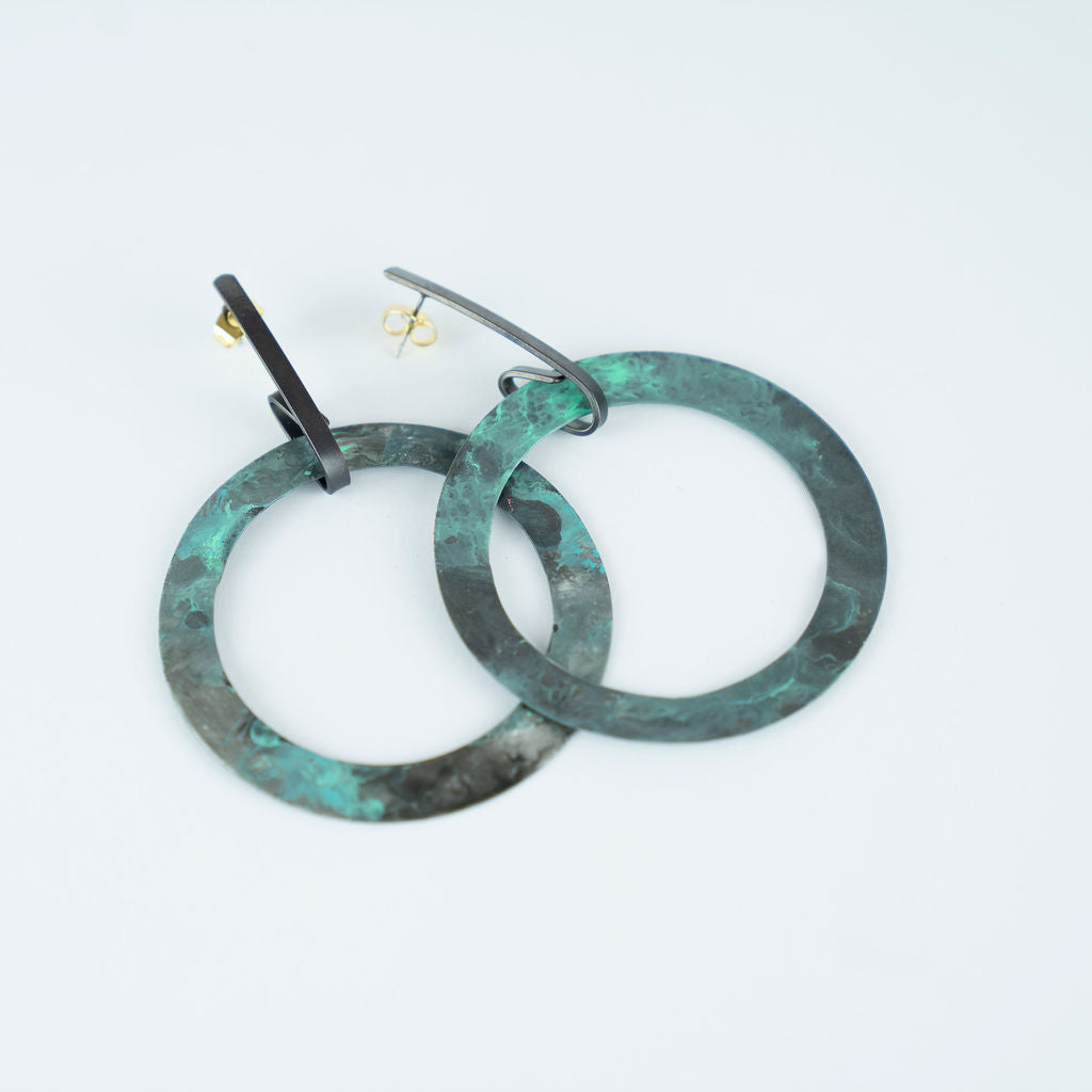 FL Collection Patina Earring - Loop