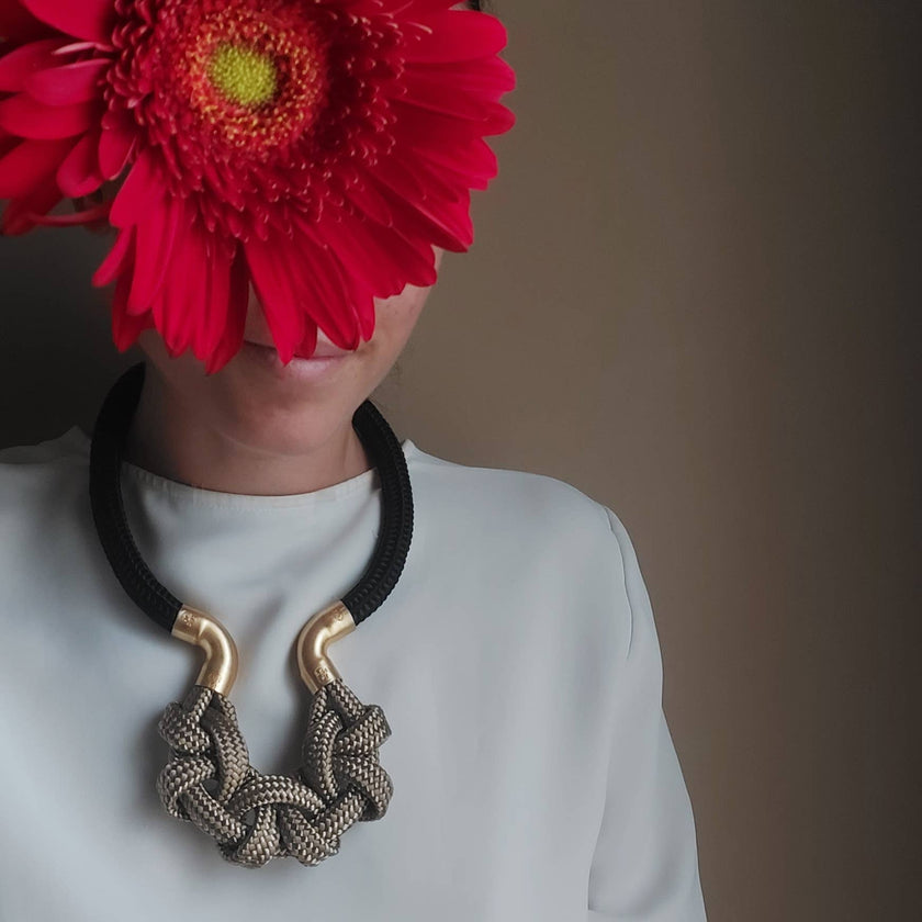 FOAM-Customisable-Necklace-Black-and-Hemp-with-Satin-Gold-by-Carlotta-Scarbeo