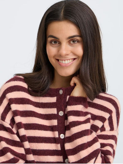 Fransa Women's FRIDAA Cardigan - & Port Royal Stripe - 20618350 at Kings Road Fashions, Leighton Buzzard, UK