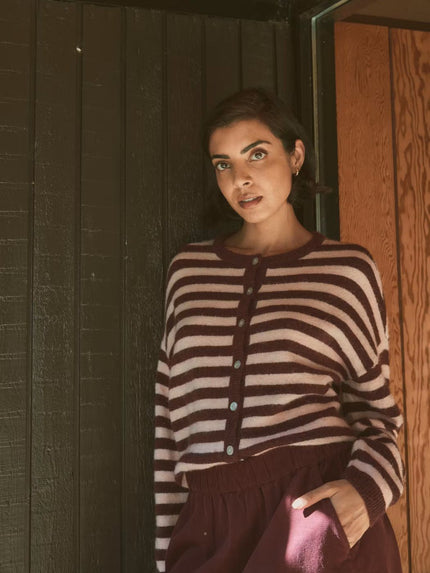 Fransa Women's FRIDAA Cardigan - & Port Royal Stripe - 20618350 at Kings Road Fashions, Leighton Buzzard, UK