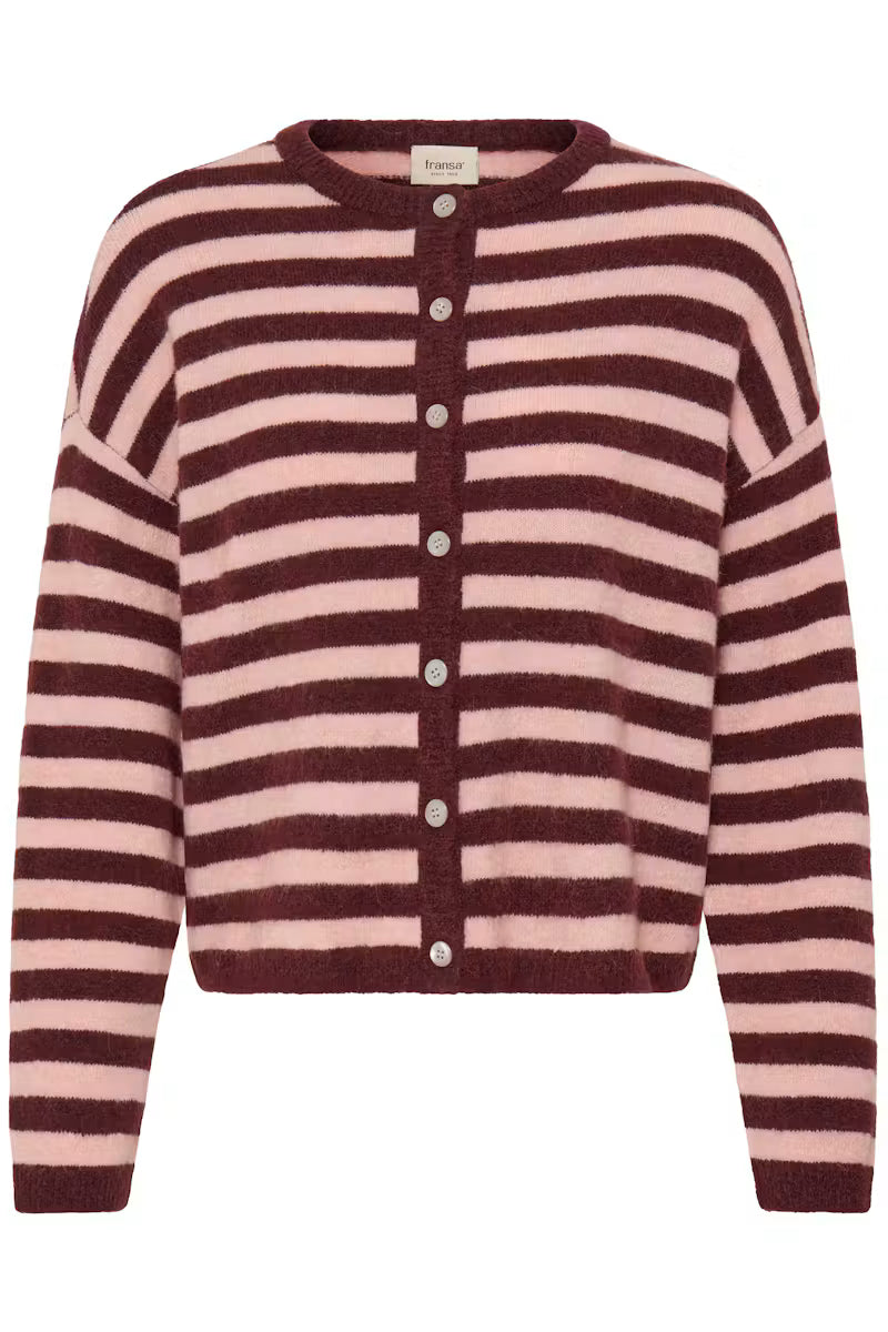Fransa Women's FRIDAA Cardigan -  Port Royal Stripe