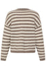 Fransa Women's FRIDAA PU 1 Striped Knit Driftwood