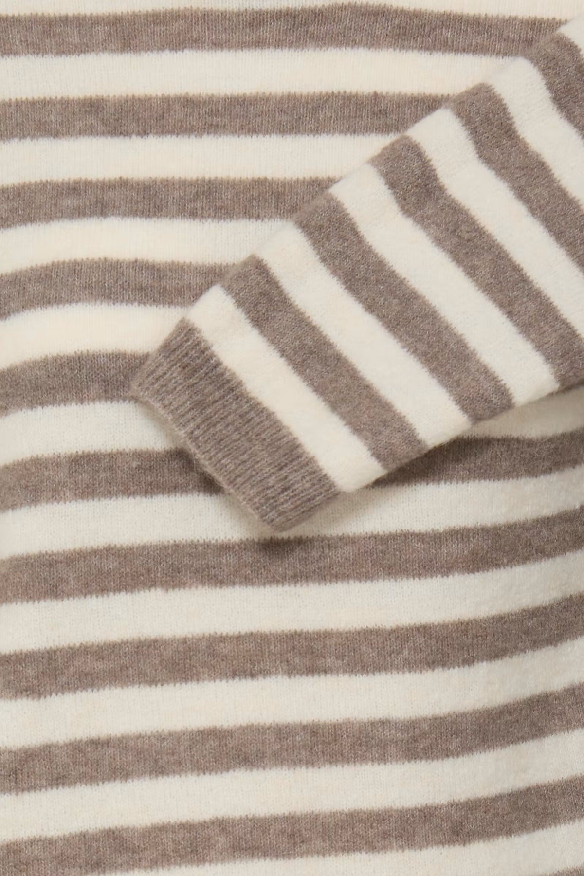 Fransa Women's FRIDAA PU 1 Striped Knit Driftwood