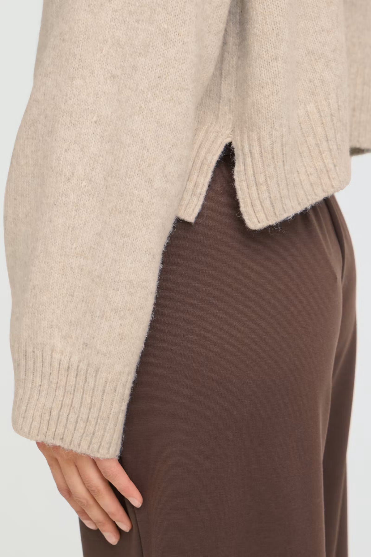 Fransa Women's FRIGIGI Oatmeal Boxy Knit