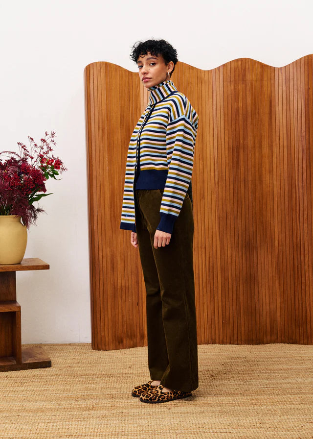 FRNCH-AW25-Tonkinese-Cardigan-and-Scarf-set-CHA25859-BLEUMARINE-1-Kings-Road-Fashions