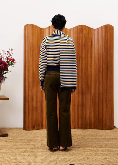 FRNCH-AW25-Tonkinese-Cardigan-and-Scarf-set-CHA25859-BLEUMARINE-1-Kings-Road-Fashions