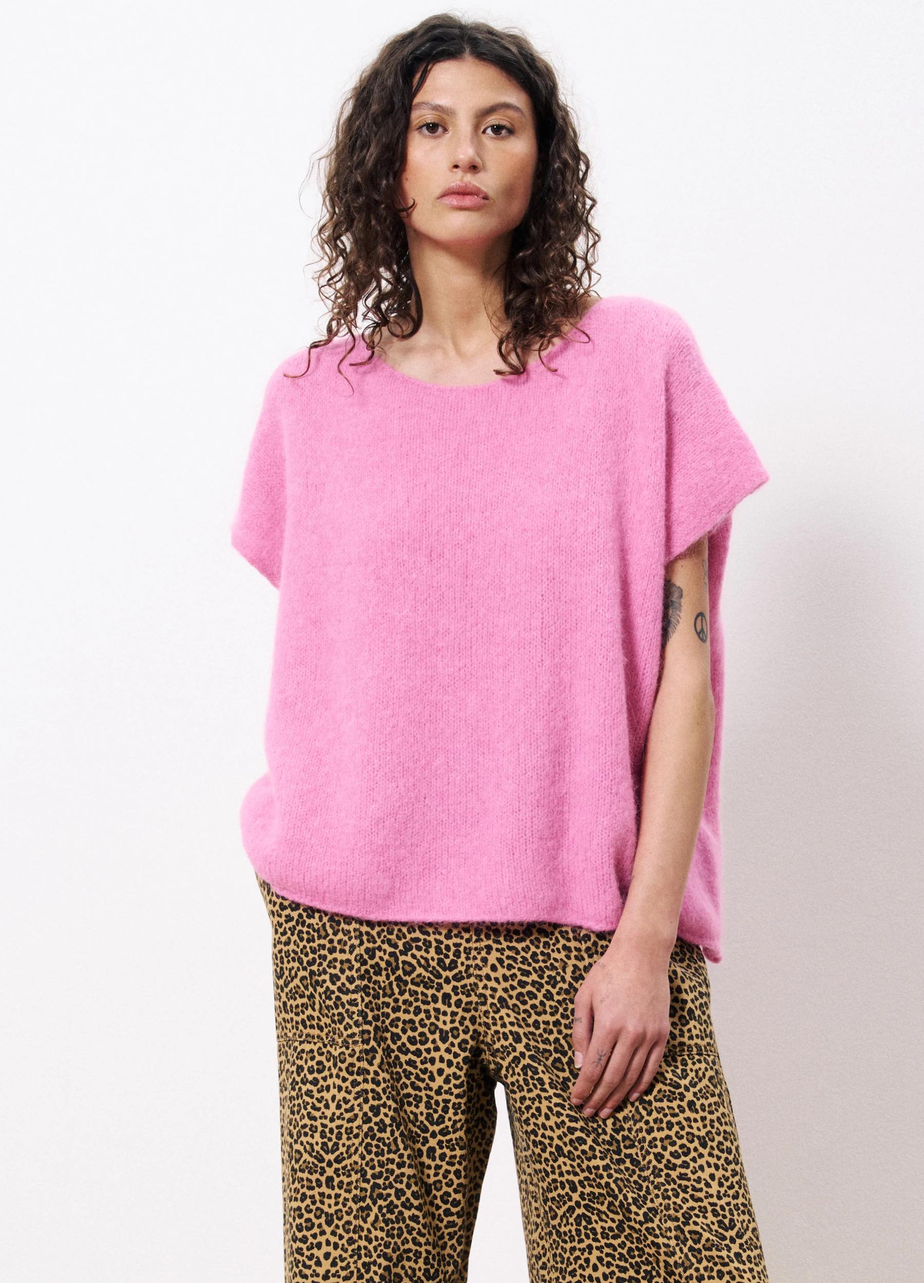 FRNCH-Women-s-FRNCH-Ina-Pink-Jumper-SS25-SS-ITM-25007-kings-road-fashions