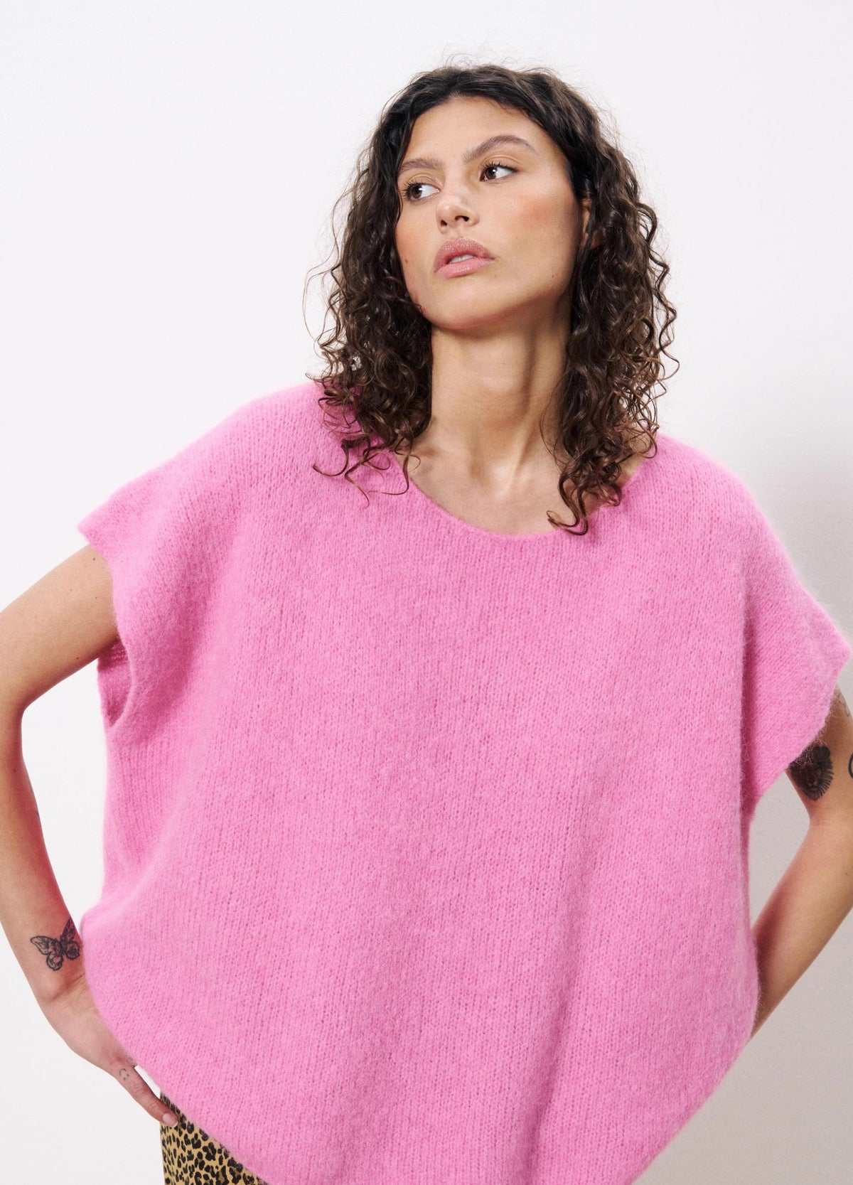 FRNCH-Women-s-FRNCH-Ina-Pink-Jumper-SS25-SS-ITM-25007-kings-road-fashions