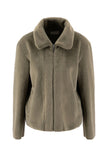 FYNCHHATTON_26095922- Womens Faux Fur short jacket in Dusty Green at Kings Road Fashions, Leighton Buzzard, UK