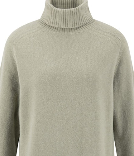 Fynch Hatton AW26 Knitted Dress in Dusty Green at Kings Road Fashions, Leighton Buzzard, UK