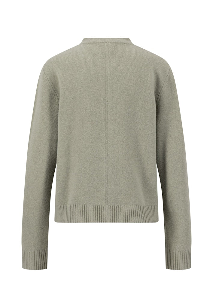 Fynch Hatton - Women's Merino Knit Cardigan Dusty Green