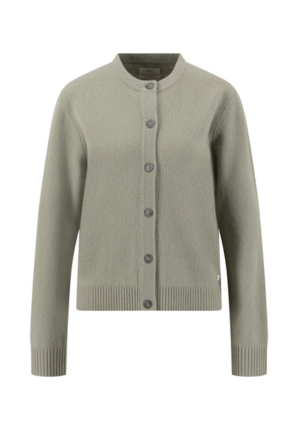 Fynch Hatton - Women's Merino Knit Cardigan Dusty Green