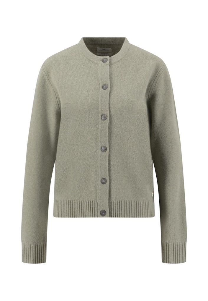 Fynch Hatton - Women's Merino Knit Cardigan Dusty Green