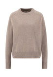 Fynch Hatton Women's Merino Round Neck Sweater Urban Taupe