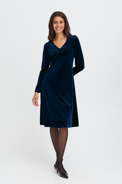 Fransa-AW25-womens-clothing-FRCASSANDRA-Velvet-Dress-night-8