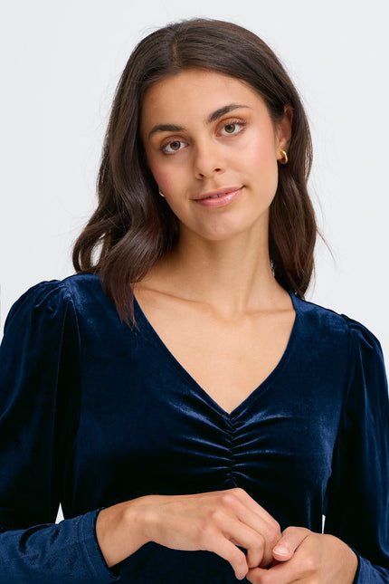 Fransa-AW25-womens-clothing-FRCASSANDRA-Velvet-Dress-night-8