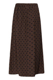 Fransa Women's FRADARA Polka Dot Skirt - Hot Fudge - 20618415 at Kings Road Fashions, Leighton Buzzard, UK