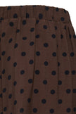 Fransa Women's FRADARA Polka Dot Skirt - Hot Fudge - 20618415 at Kings Road Fashions, Leighton Buzzard, UK