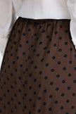 Fransa Women's FRADARA Polka Dot Skirt - Hot Fudge - 20618415 at Kings Road Fashions, Leighton Buzzard, UK