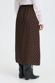 Fransa Women's FRADARA Polka Dot Skirt - Hot Fudge - 20618415 at Kings Road Fashions, Leighton Buzzard, UK