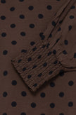 Fransa Women's FRADARA Polka Dot Blouse - Hot Fudge - 20617327 at Kings Road Fashions, Leighton Buzzard, UK