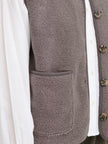 Fransa Women's FRTENYA Teddy Waistcoat - Driftwood - 20618525 at Kings Road Fashions, Leighton Buzzard, UK