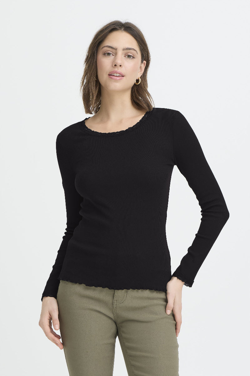 Fransa-Women's-FRHIZAMOND-34-Long-Sleeve-Top-Kings Road Fashions, Leighton Buzzard, UK