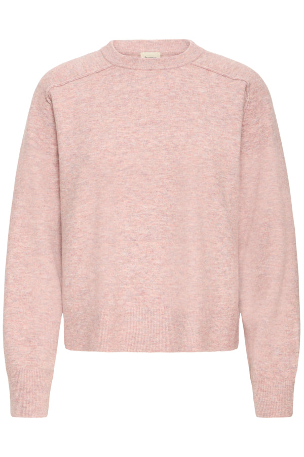 Fransa -Women's- FRSUZETTE -Relaxed Sweater -Antique -Pink -Sweater -2061832920618329 - 