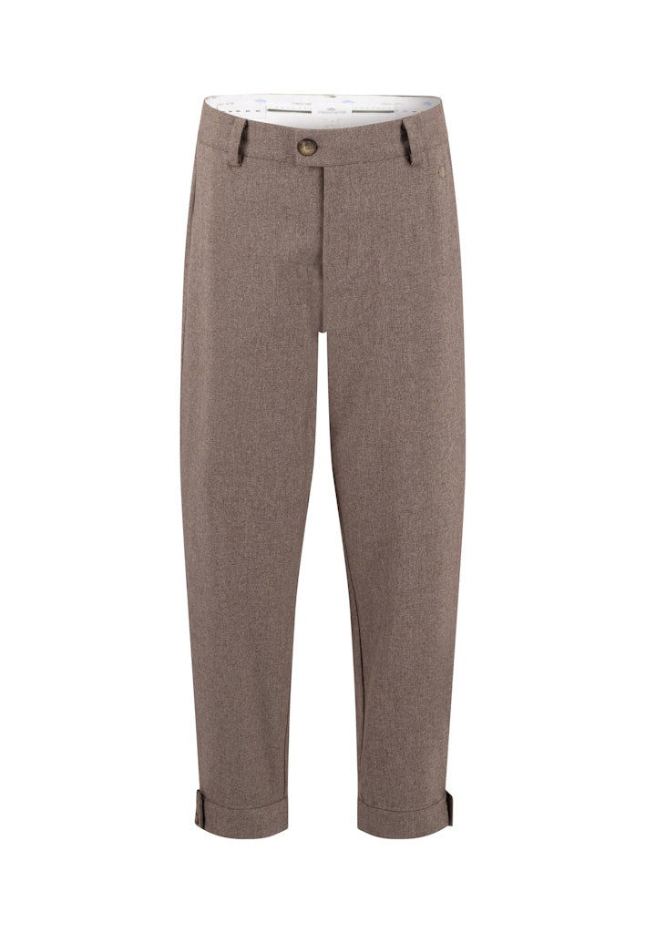 Fynch Hatton Women's Wool Melange Carrot Leg Pant Espresso 26094958