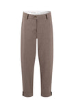 Fynch Hatton Women's Wool Melange Carrot Leg Pant Espresso 26094958