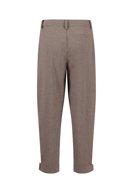 Fynch Hatton Women's Wool Melange Carrot Leg Pant Espresso 26094958