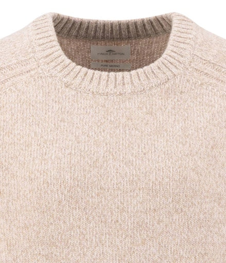 Fynch Hatton Women's Merino Sweater Silky Rose Melange 26097447