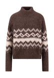 Fynch Hatton Women's Nordic Knit Sweater Espresso 26097470