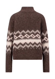 Fynch Hatton Women's Nordic Knit Sweater Espresso 26097470