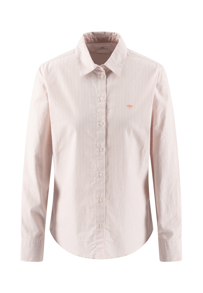 Fynch Hatton Women's Oxford Stripe Blouse Silky Rose - 26141916