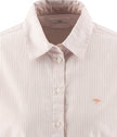 Fynch Hatton Women's Oxford Stripe Blouse Silky Rose - 26141916