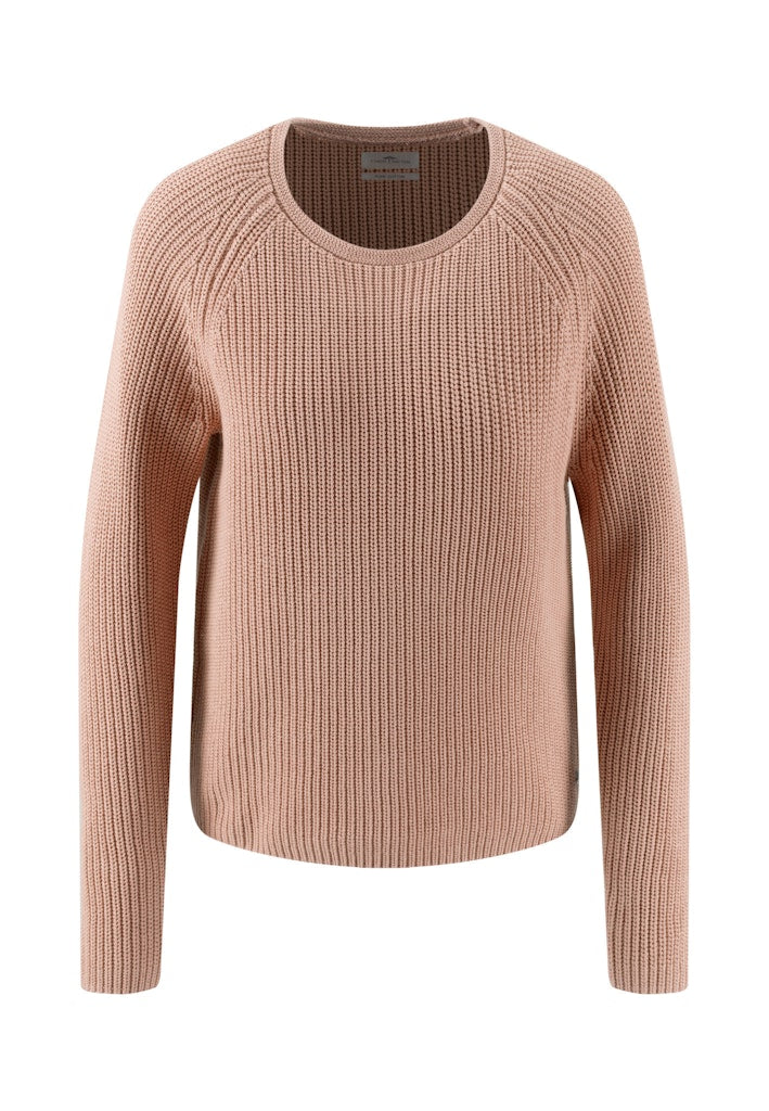 Fynch -Hatton -Women's -Round -Neck -Cotton -Knit -Silky -Rose - 26147101-421