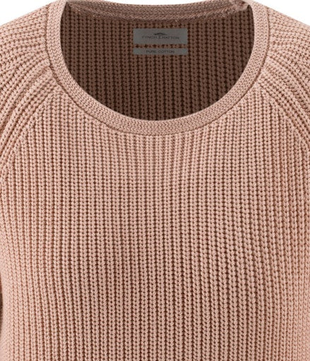 Fynch -Hatton -Women's -Round -Neck -Cotton -Knit -Silky -Rose - 26147101-421