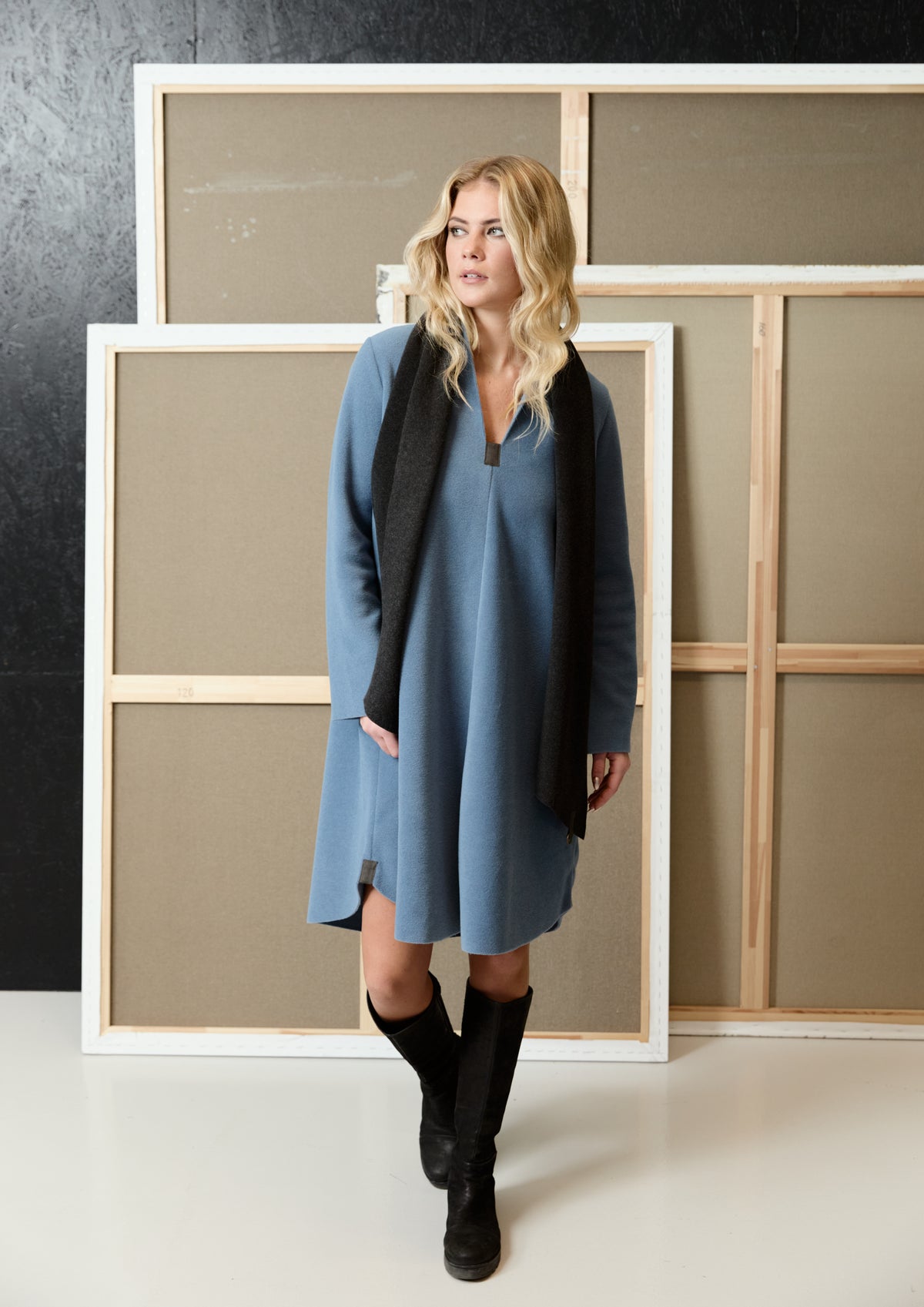 HSCPH-UK-Henriette-Steffensen-Women_s-Fleece-Dress-3257-DUSTY-BLUE7-94-Kings-Road-Fashions-Leighton-Buzzard-UK