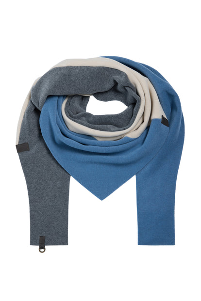 HSCPH- UK -Stockist-Henriette -Steffensen - Women's- No -Waste -Triangle -Scarf-Dusty- Blue - 4078- Kings-Road-Fashions-Leighton-Buzzard-UK