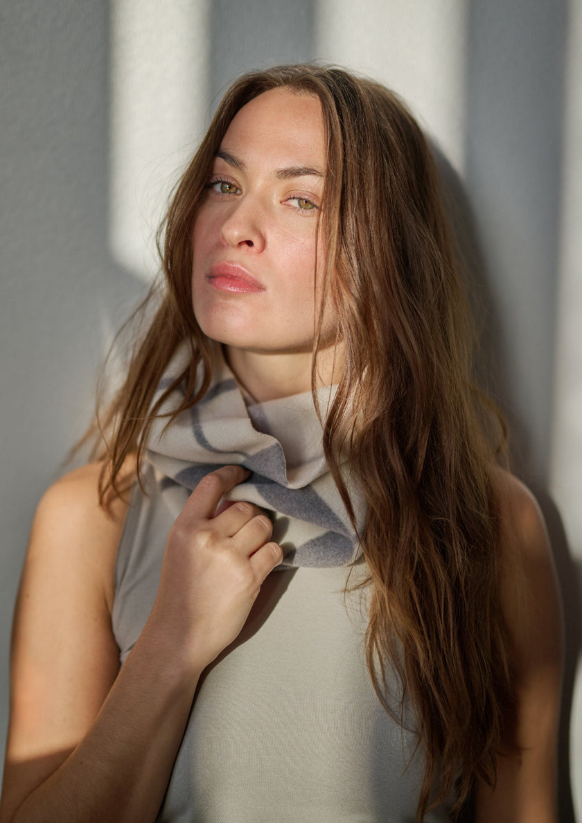 Henriette-Steffensen-AW25-HSCPH-Womens-Fleece-4111P-TUBESCARF-CLANPRINTKIT780-Main