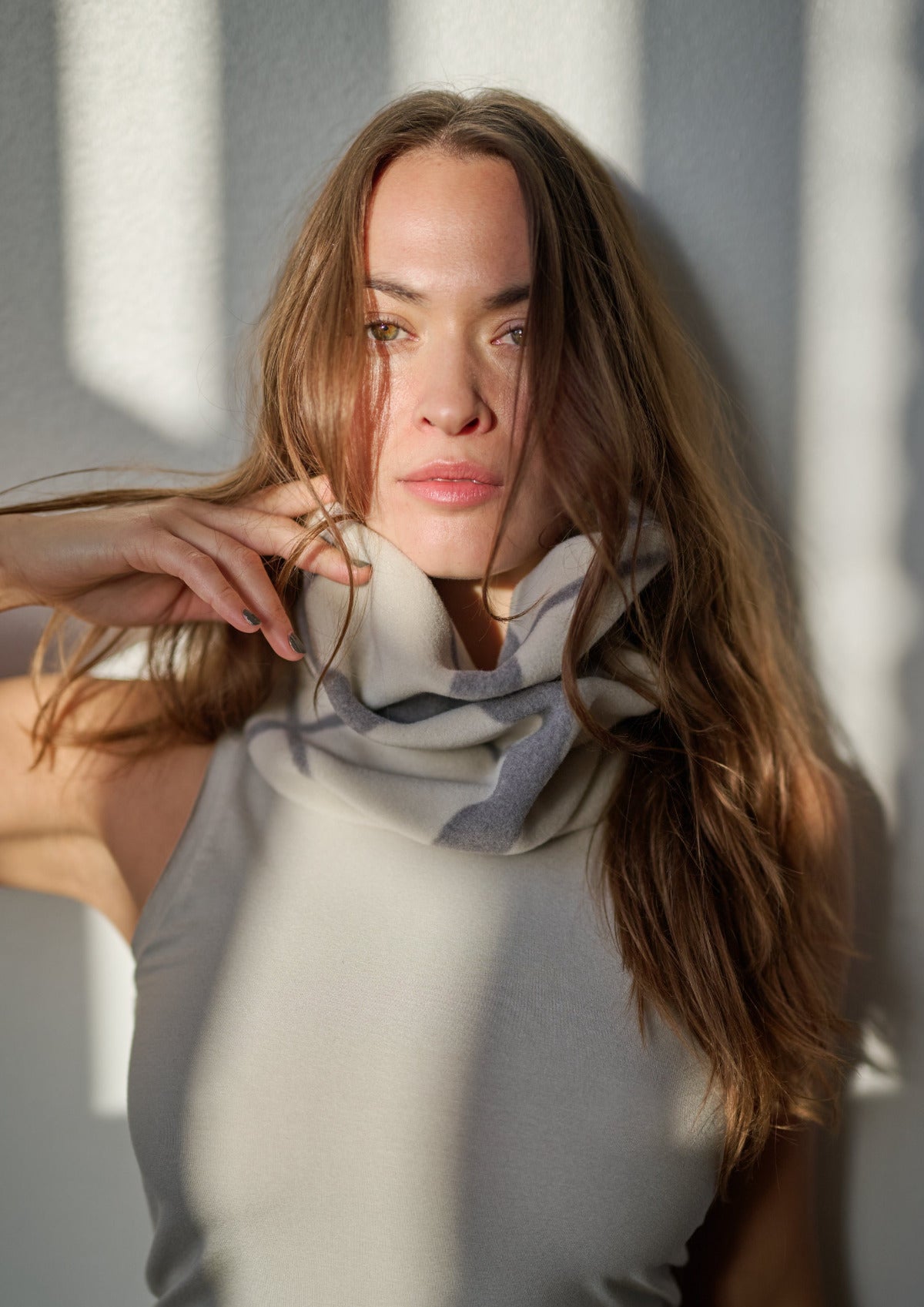 Henriette-Steffensen-AW25-HSCPH-Womens-Fleece-4111P-TUBESCARF-CLANPRINTKIT780-Main