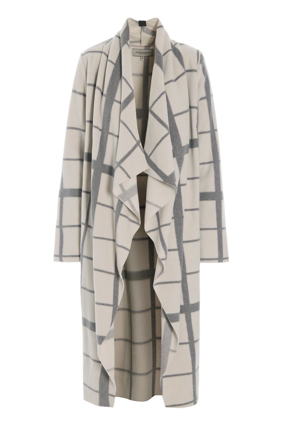 Henriette-Steffensen-AW25-HSCPH-Womens-Fleece-7131P-CARDIGANW-HIGHNECK-CLANPRINTKIT780-Extra3