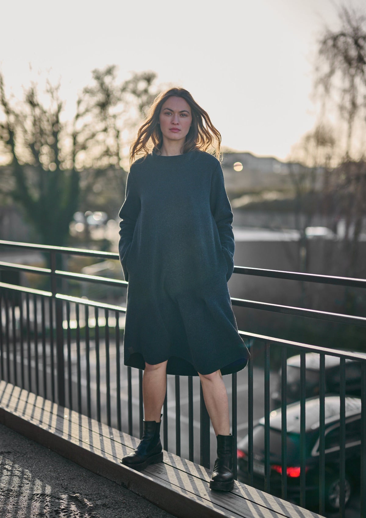 Henriette-Steffensen-AW25-HSCPH-Womens-Fleece-Dress-AW25-3255-SOFTBLACK914