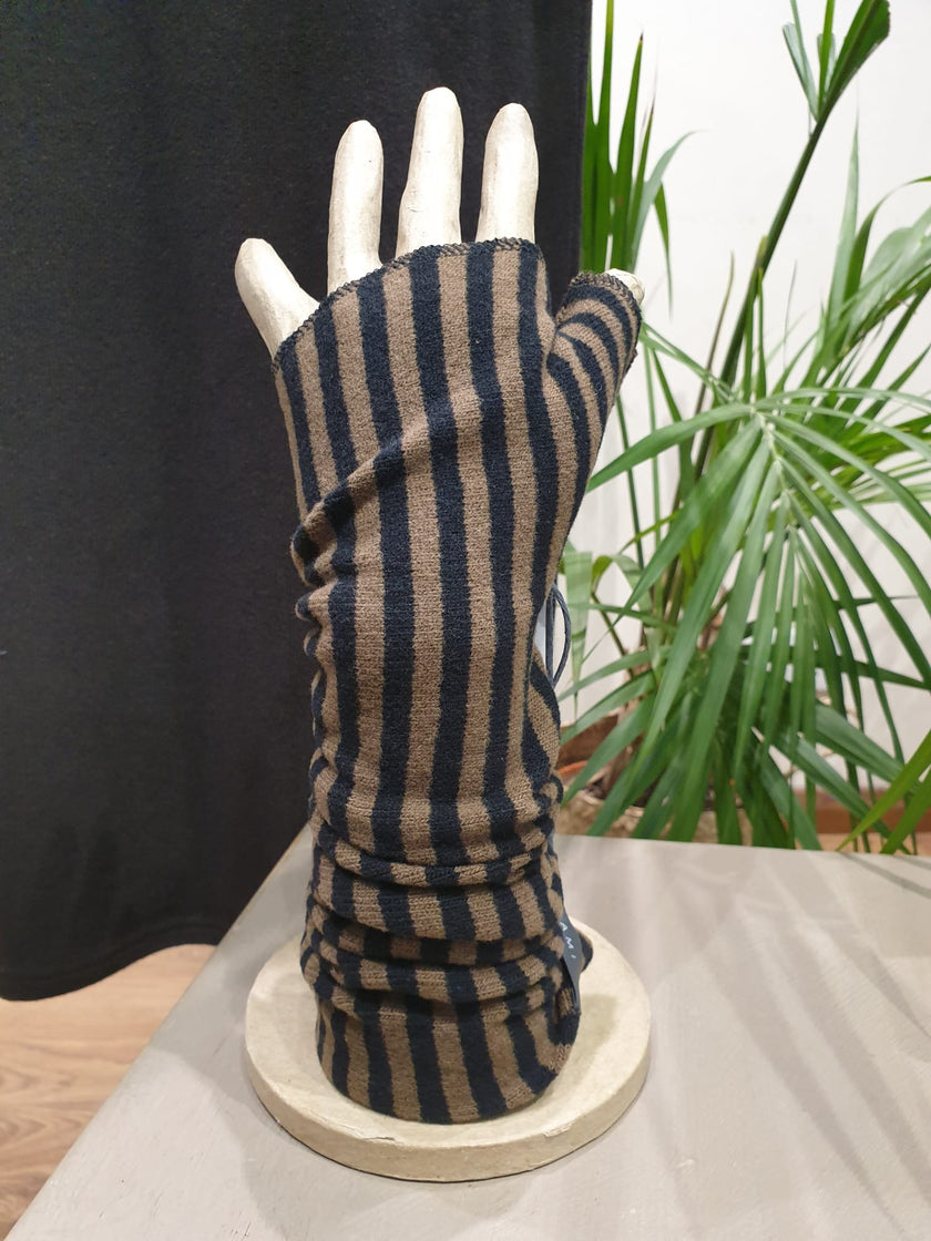 Neirami Women's Midi Gloves AC16MS TABACCO STRIPE