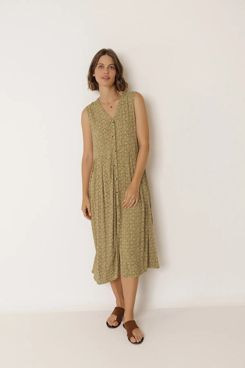 maxi dress cotton with sleeves Long Sleeve Tie Dye Maxi Dress by Nuichan