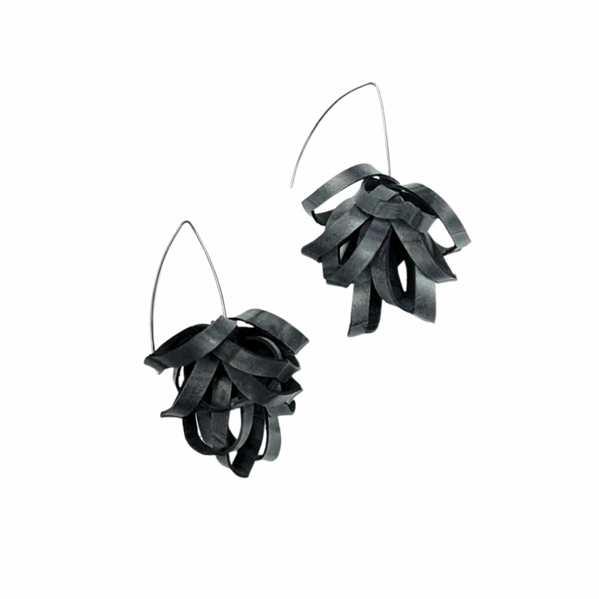 KTCD-Jewellery-Upcycled-Rubber-Pom-Pom-Earrings-Black